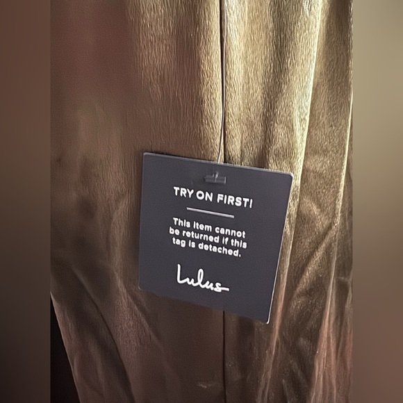 Lulus On the Guest List Olive Green Satin One-Shoulder Maxi Dress - Picture 11 of 14